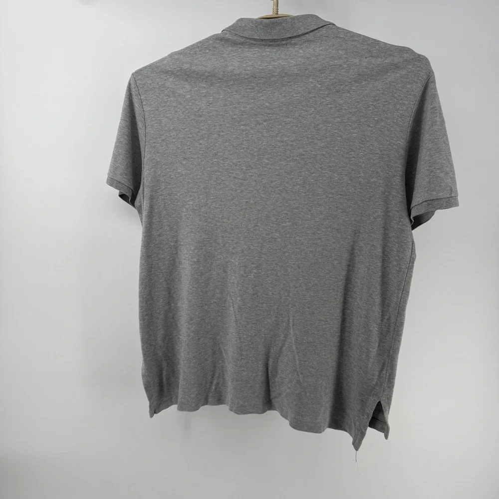 Polo Ralph Lauren Mens XL Pima Soft Touch Shrt Sleeve Gray Flesh Pony Polo Shirt